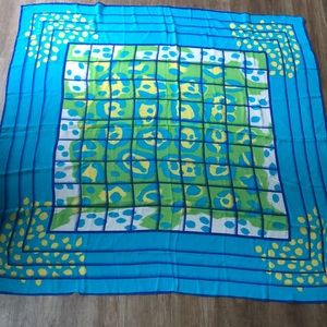 Escada large silk scarf